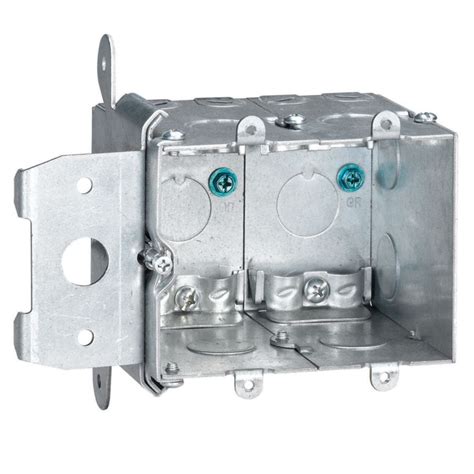 metal electrical switch box|2 gang metal outlet box.